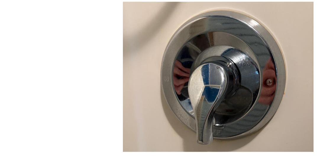 Shower faucet after
